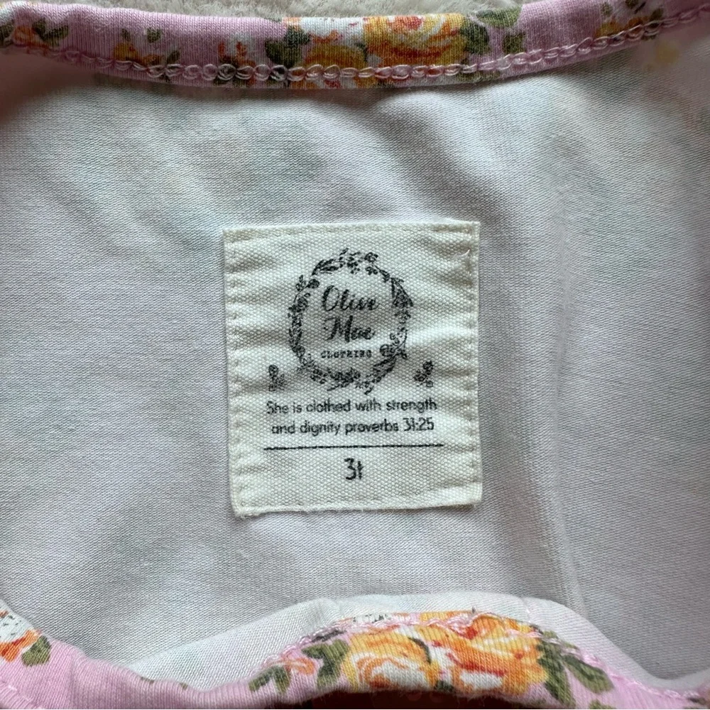 Olive Mae | Boutique Short Sleeve Floral Dress | Size 3T